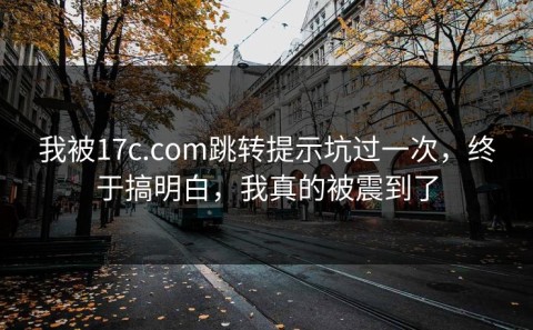 我被17c.com跳转提示坑过一次，终于搞明白，我真的被震到了